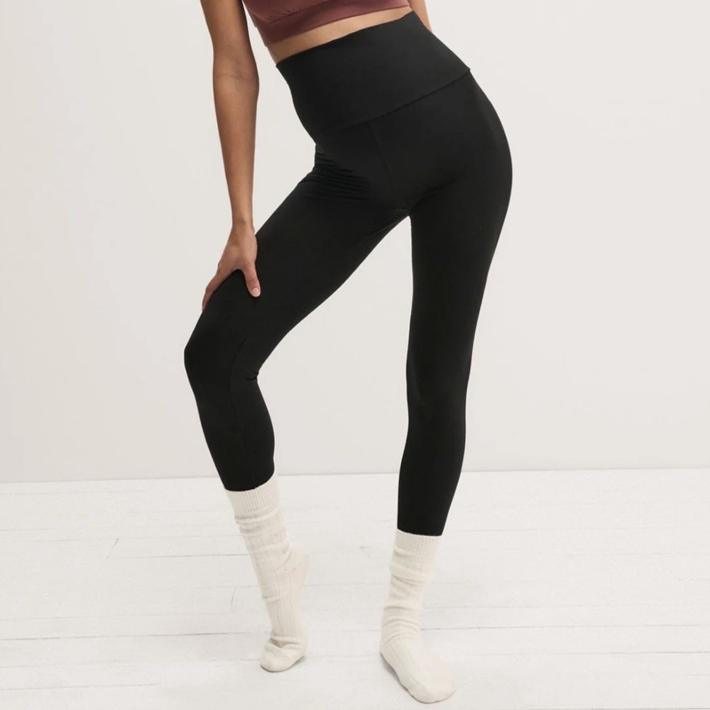Hatch Black High-Waist Leggings